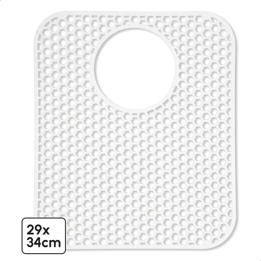 Bodo® Gootsteenmat - Rechthoekig - Wit - 34 x 29 cm