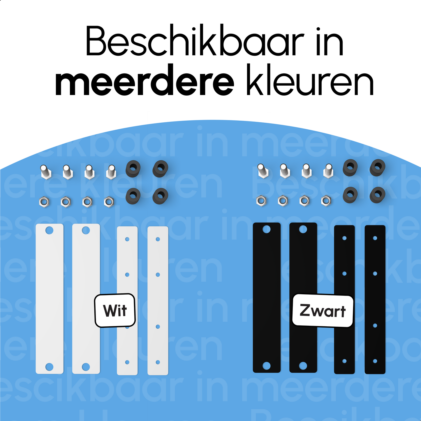 Bodo® - Wasmachine Verhoger connectieset - Zwart - voor WV52 - WV53 - WVH53