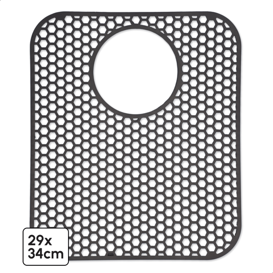 Bodo® Gootsteenmat - Rechthoekig - Grijs - 34 x 29 cm