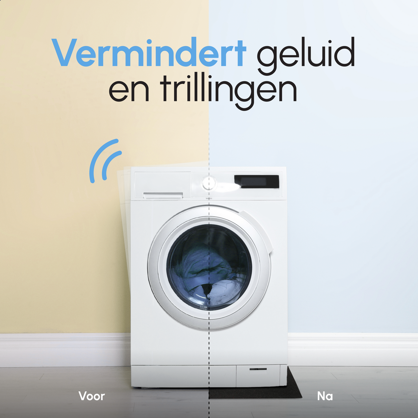 Bodo® Anti Trillingsmat Wasmachine en droger - 60x60x0.8cm