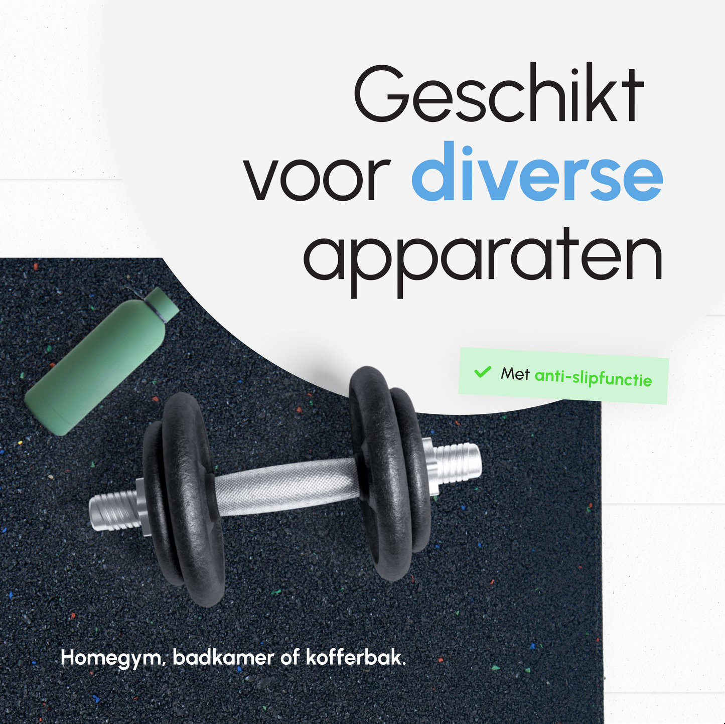 Bodo® Anti Trillingsmat Wasmachine en droger - 60x60x1.2cm