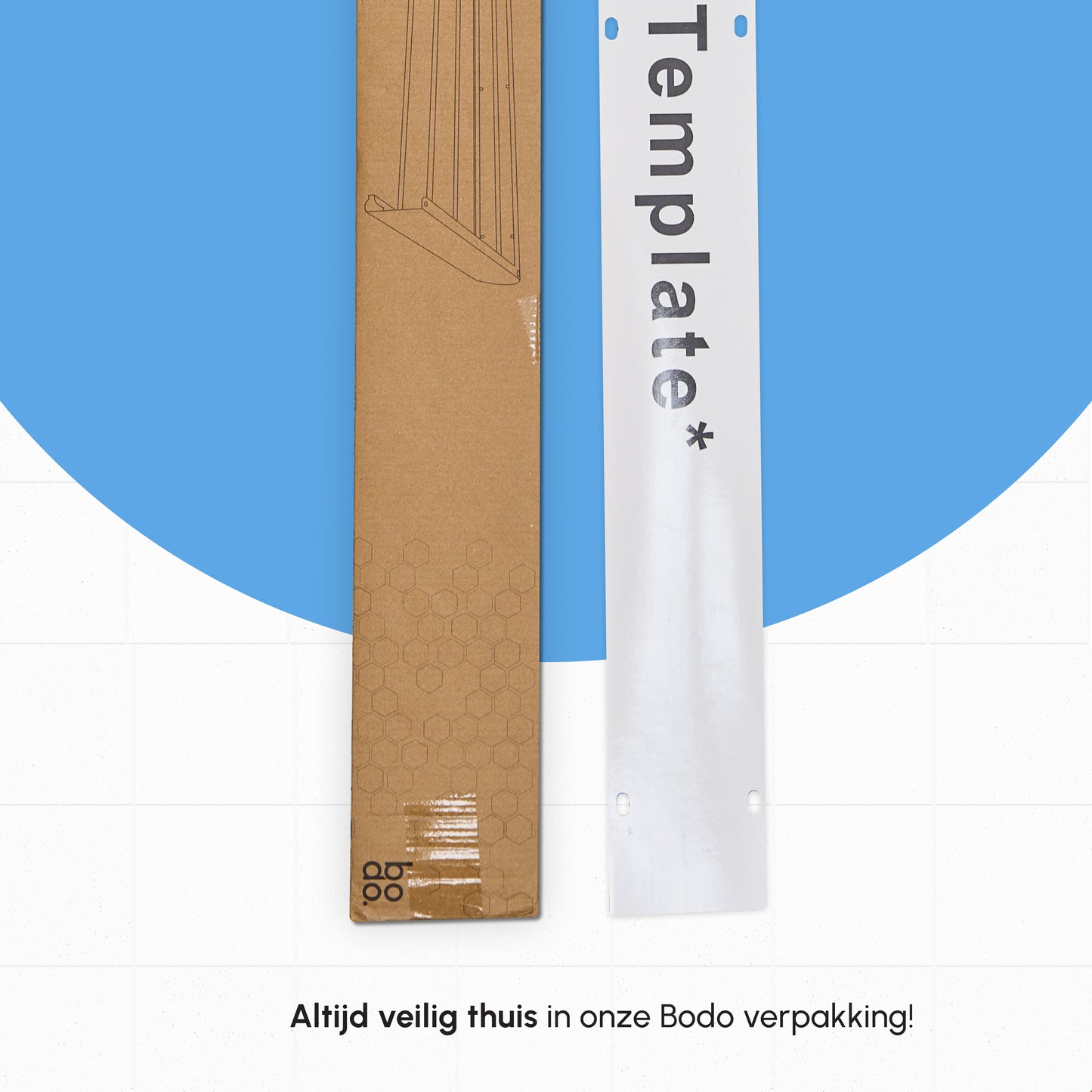 Bodo - Inklapbaar wanddroogrek - Beschadigd/Geretourneerd - 80cm 4m drooglengte - Wit