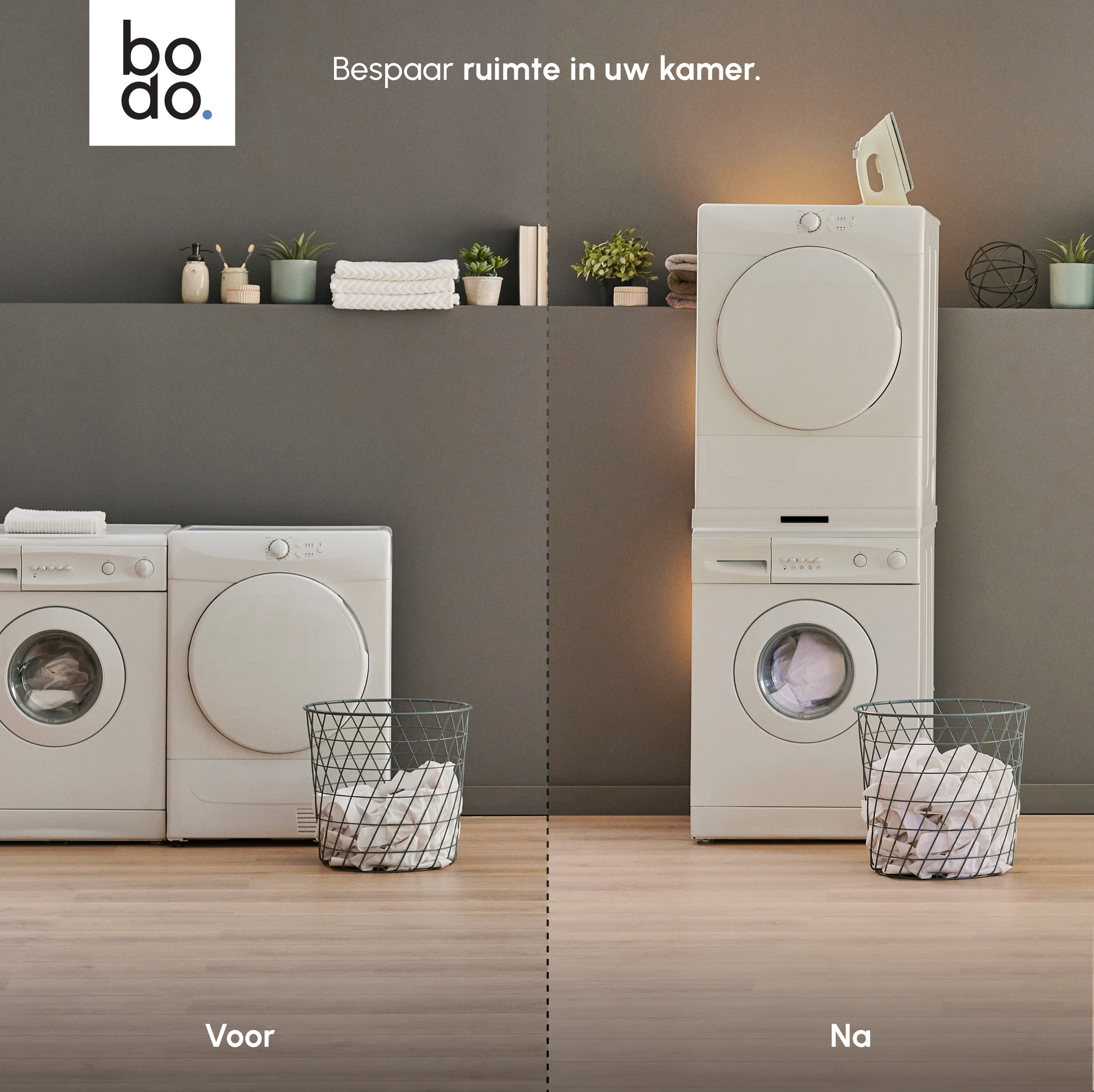 bodo home stapelkit wasmachine droger