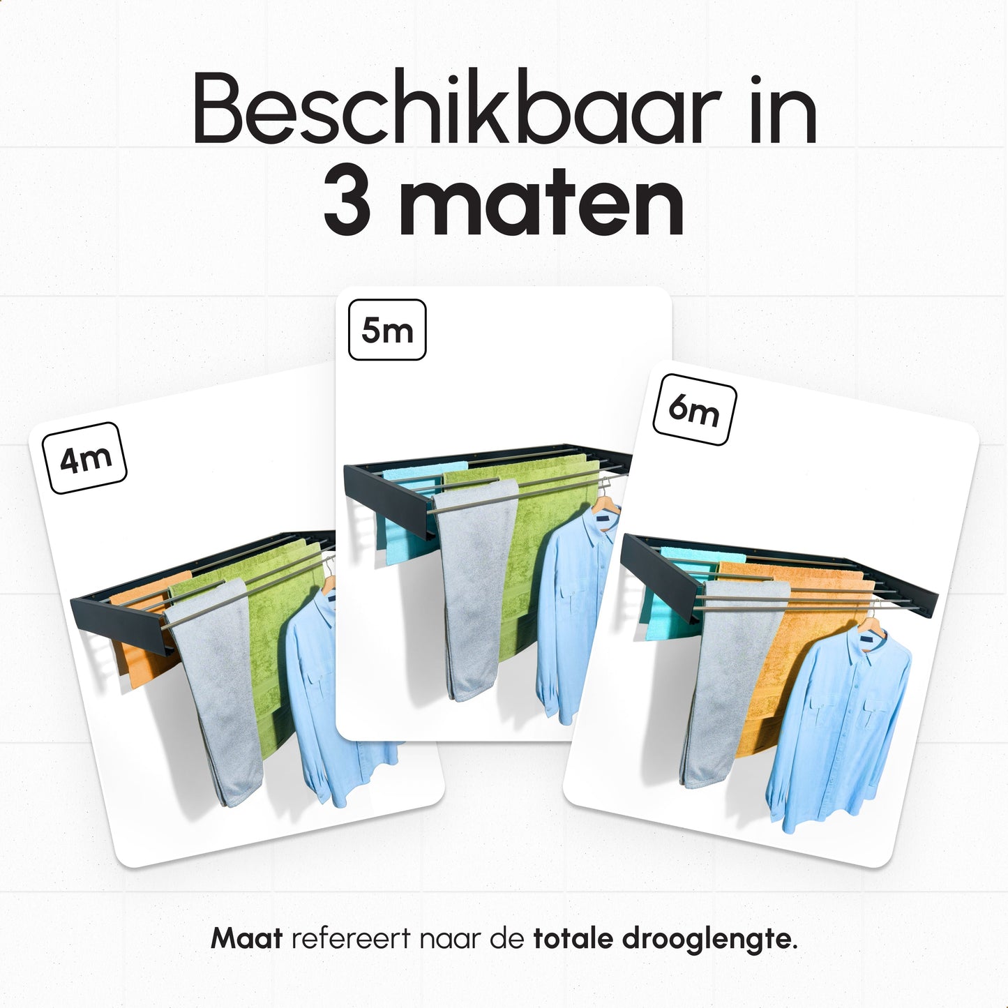 bodo home wand droogrek verschillende drooglengte stevig