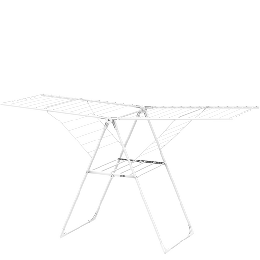 Bodo® Inklapbaar Droogrek met Zijvleugels - 24m Drooglengte - Wit