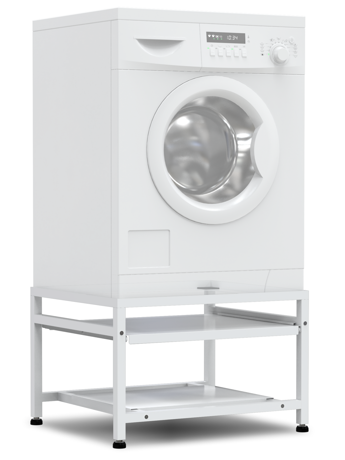 Bodo® -  Wasmachine Verhoger Met Uitschuifbare plank - Wit - Beschadigd/geretourneerd