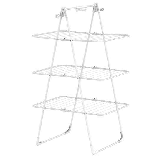 Bodo® Inklapbare Droogtoren – Staand Wasrek met 3 Niveaus - Wit