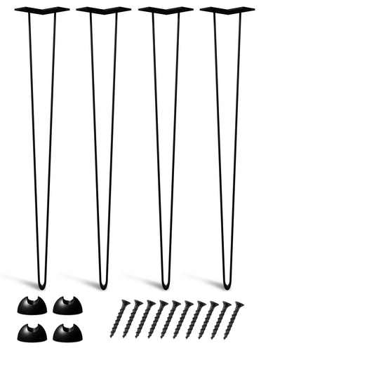 Bodo® Industriële Hairpin tafelpoten set 4 stuks – 86 cm – Zwart