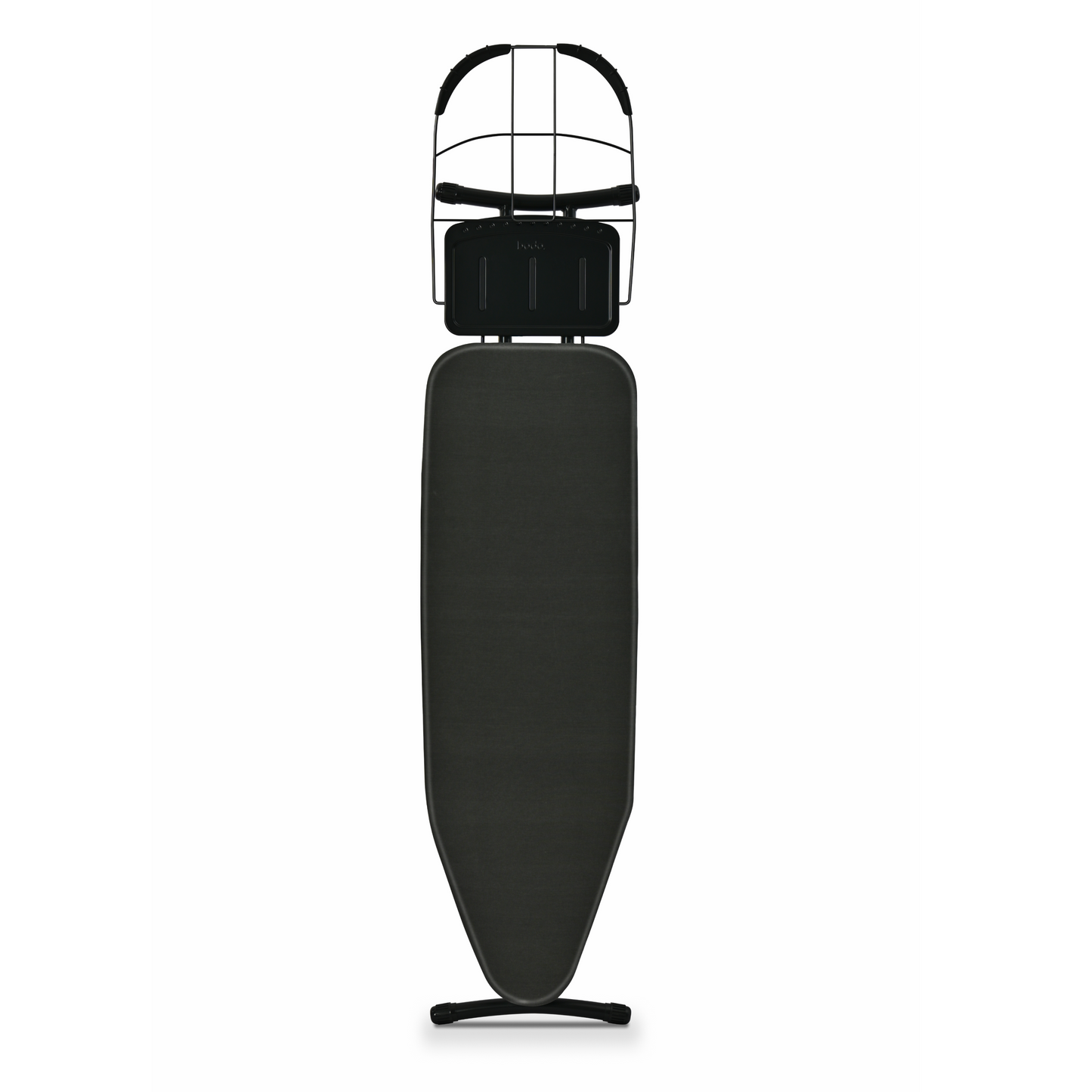 Bodo® - Strijkplank Ascend Prime - Stoomunithouder - 122 x 38 cm - Uitklapbaar Rek - Charcoal Black
