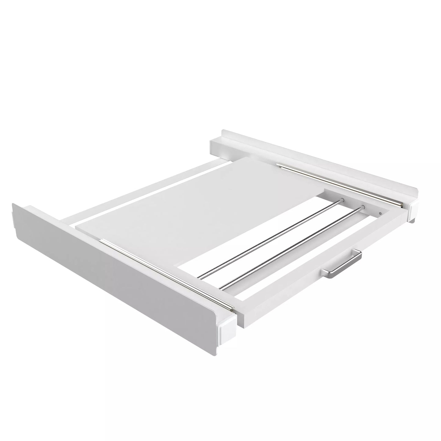 Bodo® Stapelkit - Tussenstuk met Handdoekhouder en Plank - Wasmachine en Droger - Wit