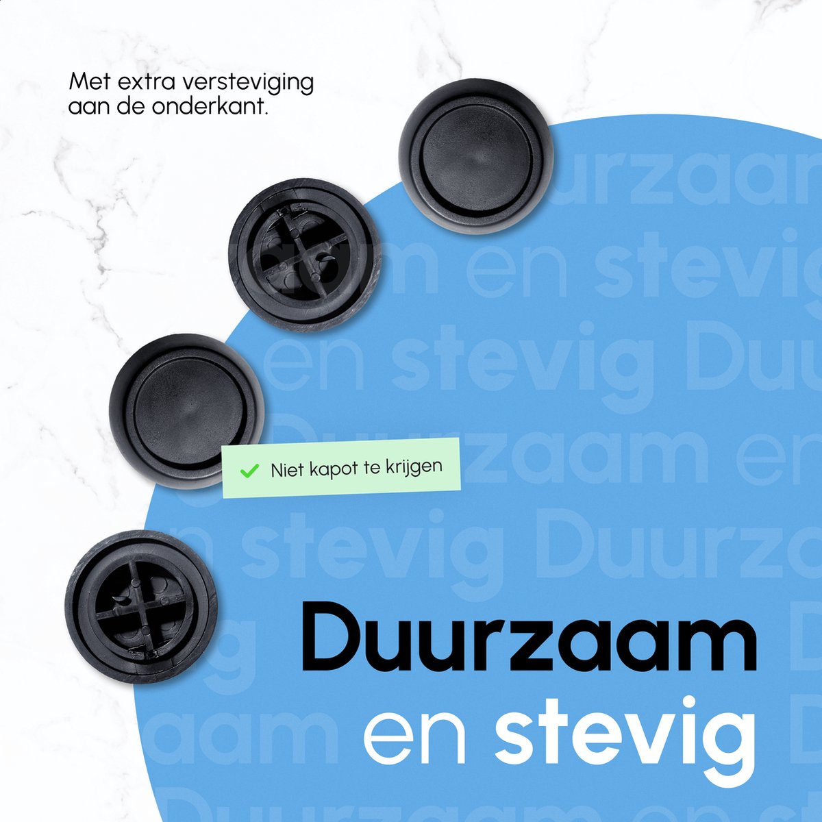 Bodo® - Trillingsdempers - Zwart - Voetjes voor wasmachine & droger