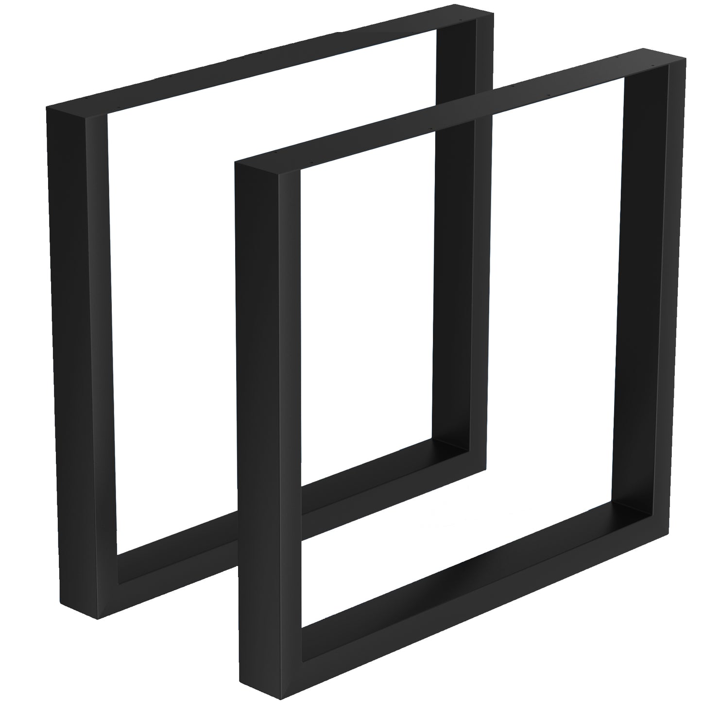 Bodo® - Stalen Onderstel Tafel - Tafelpoten - Set van 2 - U bankpoot 80x72 cm - Mat Zwart