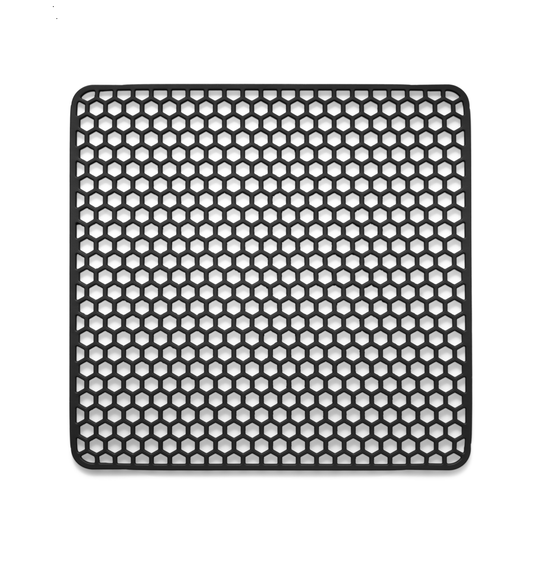 Bodo® Gootsteenmat - Vierkant - Onderzetter - Zwart - 34.5 x 34.5 cm