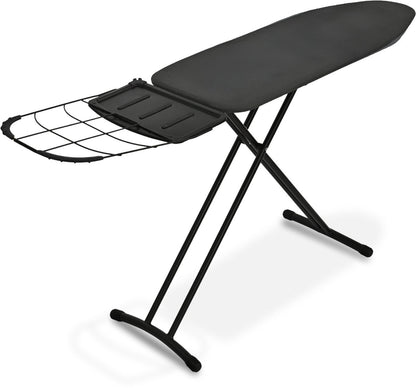 Bodo® - Strijkplank Ascend Elite - Stoomunithouder - Uitklapbaar Rek - 122 x 43 cm - Zwart