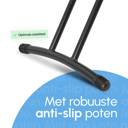 Bodo® - Strijkplank Ascend Elite - Stoomunithouder - Uitklapbaar Rek - 122 x 43 cm - Zwart