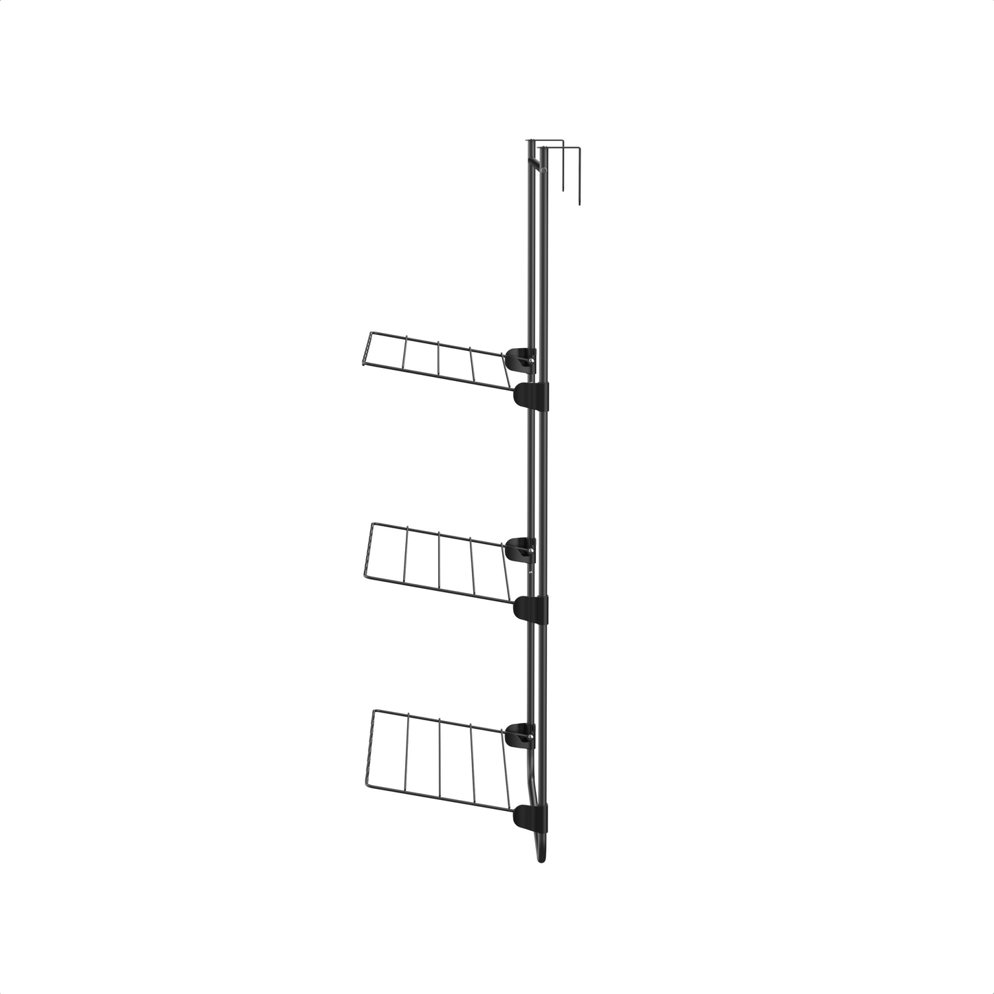 Bodo® Droogrek Hangend - 10m - Ophangbaar aan Deur of Wand - Zwart