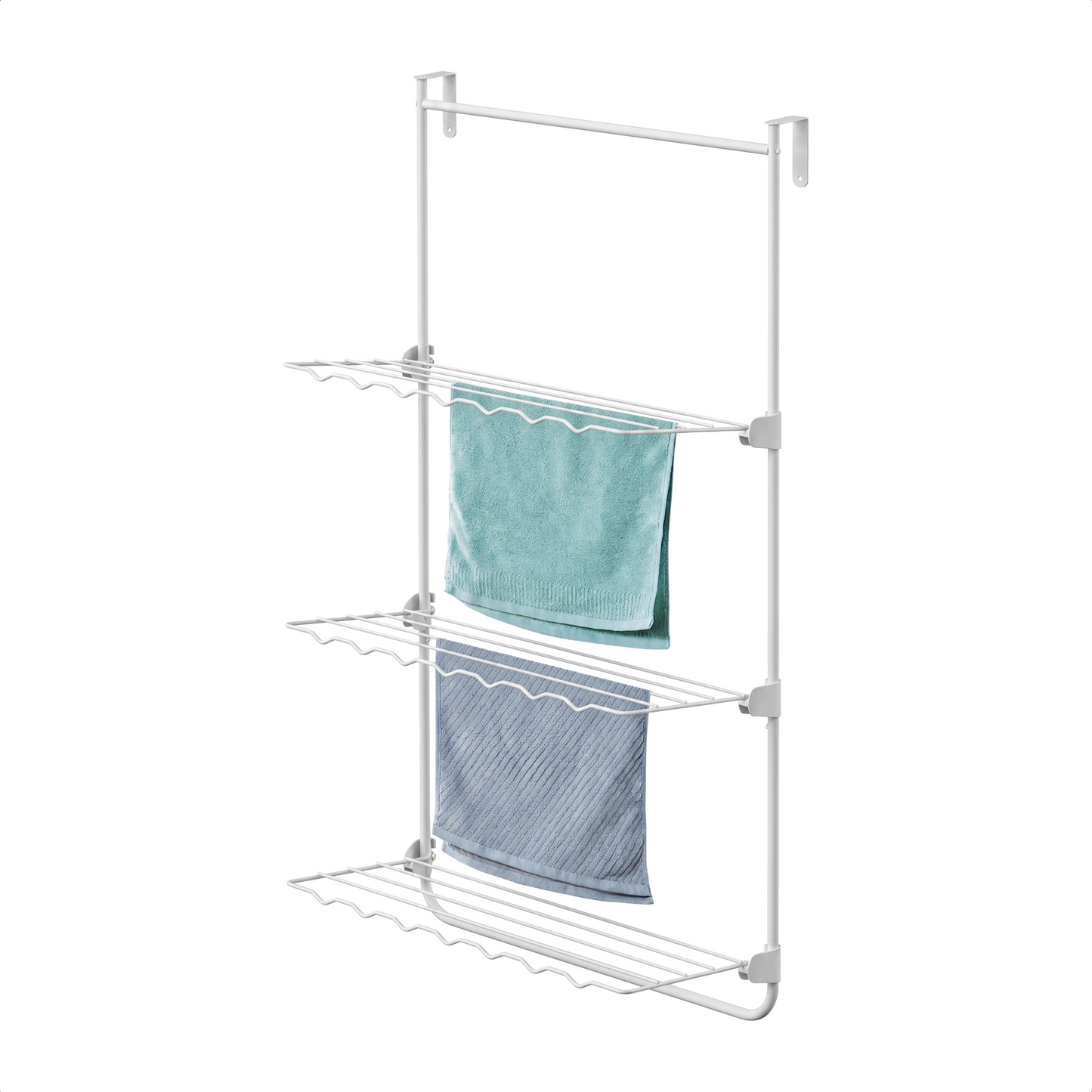 Bodo® Droogrek Hangend - 10m - Ophangbaar aan Deur of Wand - Wit