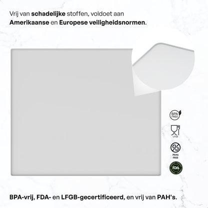 Bodo® Bescherm Mat Voor Wasmachine & Droger - Silicone 60x50cm - Grijs