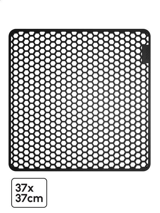 Bodo® – Gootsteenmat Siliconen Zwart - 37 x 37 cm