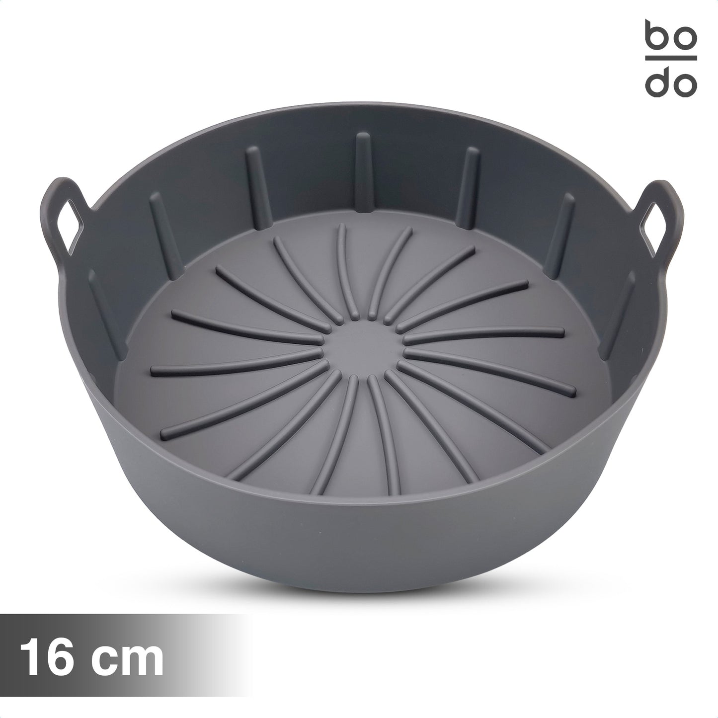 bodo home airfryer bakje siliconen verschillende afmetingen 16 19 22