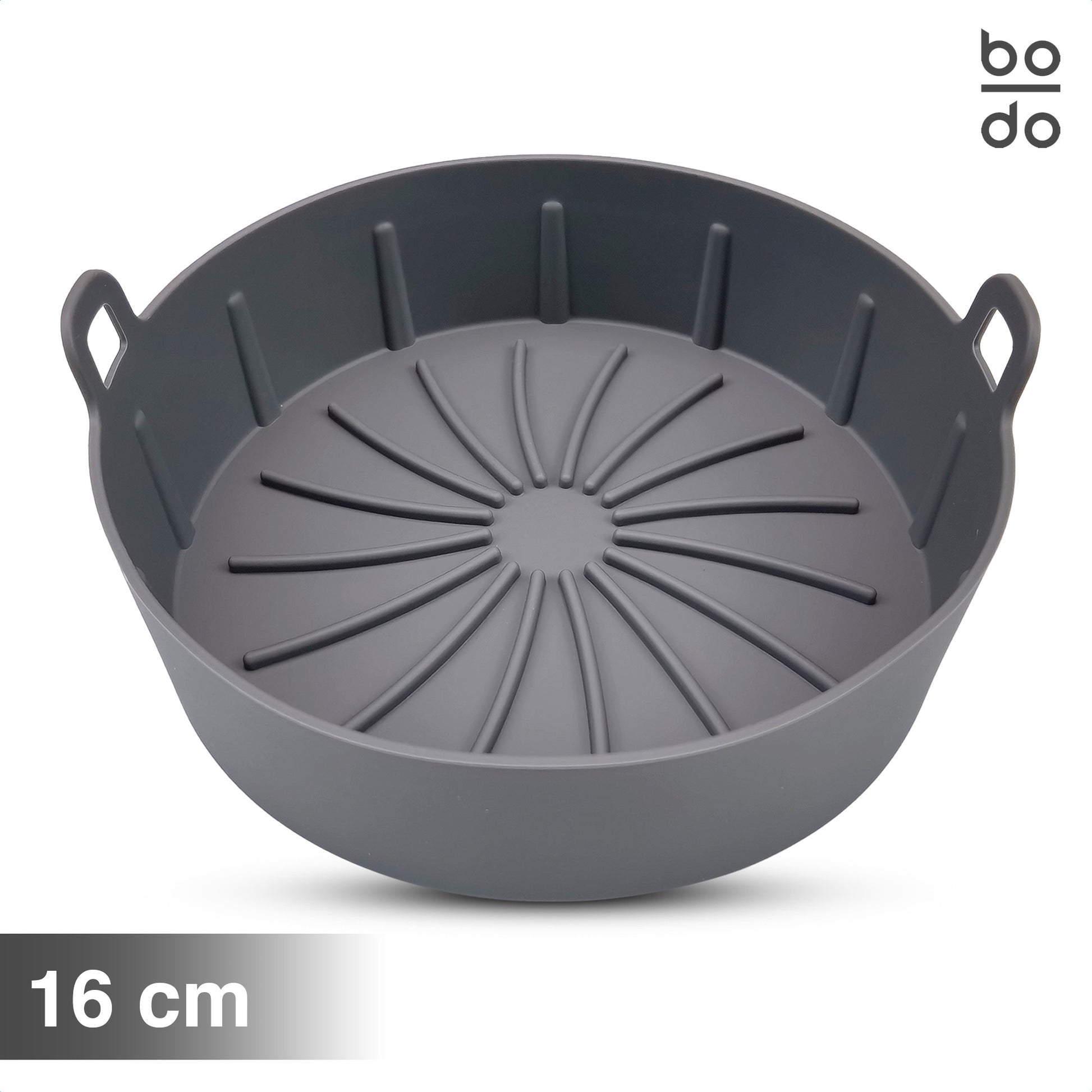 bodo home airfryer bakje siliconen verschillende afmetingen 16 19 22