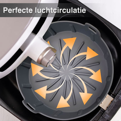 bodo home airfryer bakje siliconen verschillende afmetingen 16 19 22
