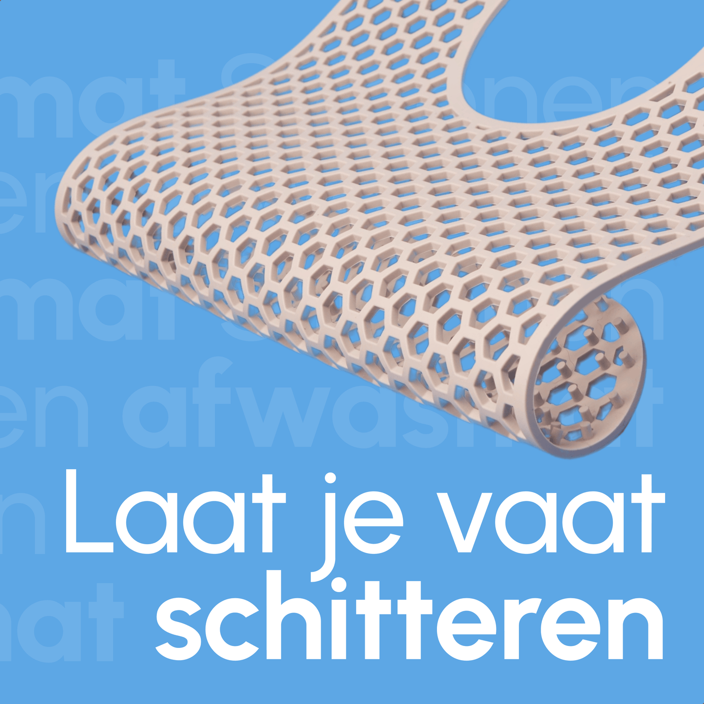 Bodo® Gootsteenmat met Gat - Beige - 34 x 29 cm