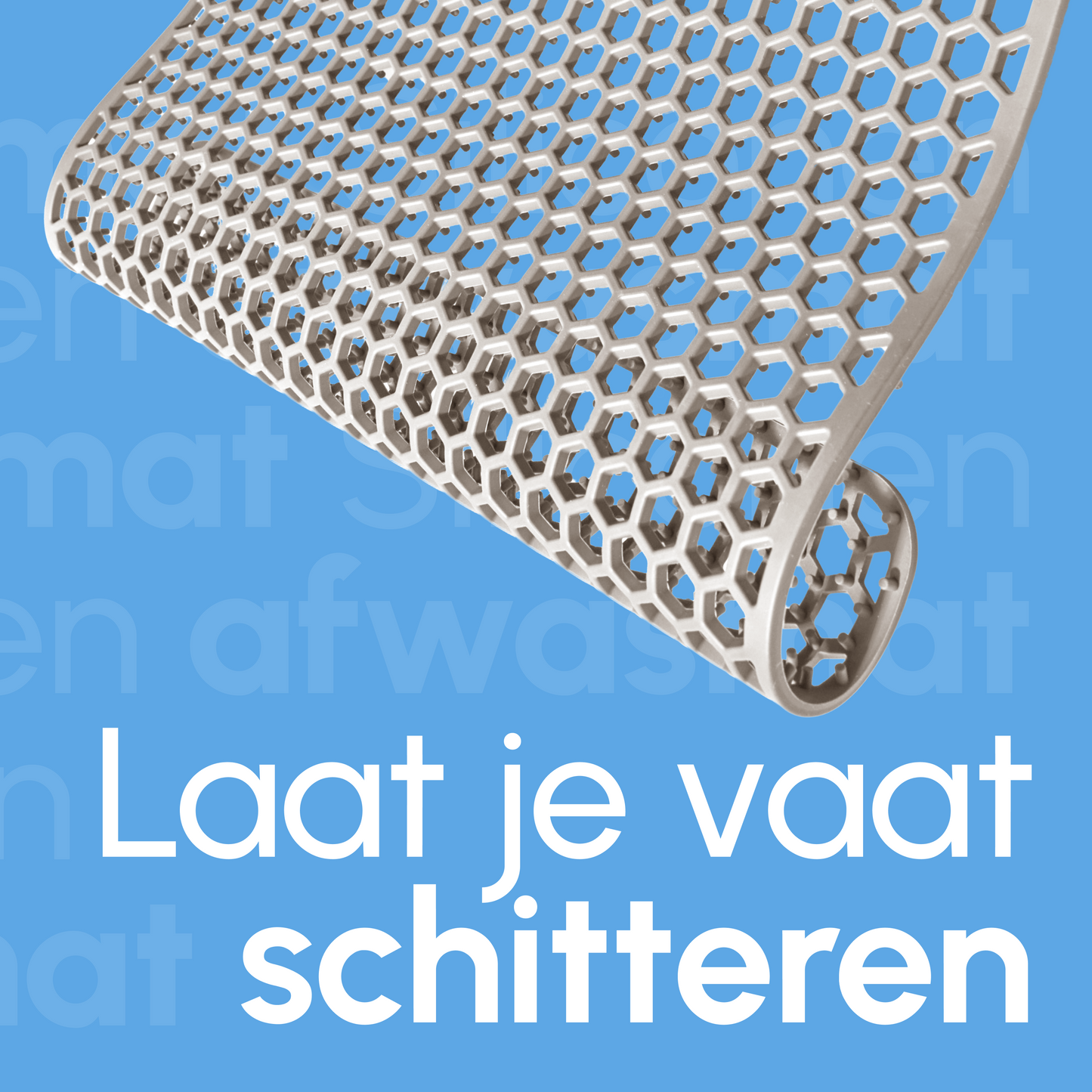Bodo® Gootsteenmat - Rechthoekig - Beige - 36 x 46 cm - Voor 40 x 50 cm Wasbak