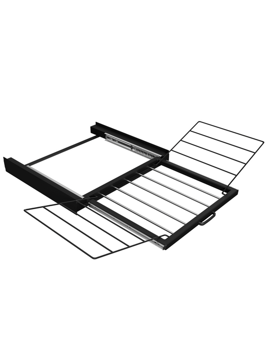 Bodo® Stapelkit - Tussenstuk met Uitklapbaar Droogrek – Zwart