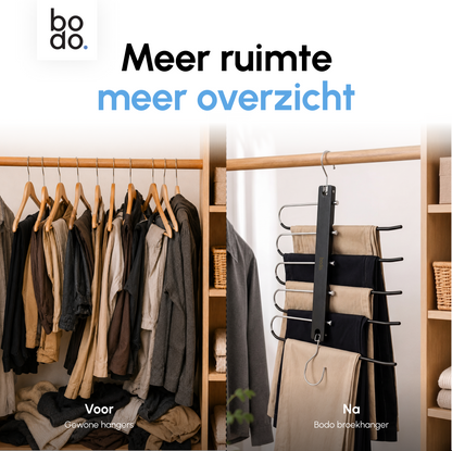 Broekhanger - 2 stuk - Zwart - Bodo
