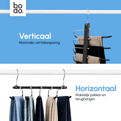 Broekhanger - 2 stuk - Zwart - Bodo