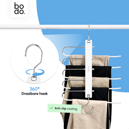 Broekhanger - 2 stuk - Wit- Bodo