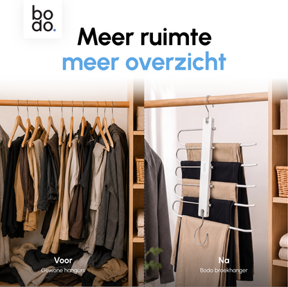 Broekhanger - 2 stuk - Wit- Bodo