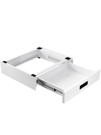 Bodo® - Stapelkit voor Wasmachine en Droger - Tussenstuk met Opberglade - Inclusief Anti-Trilrubbers - Wit