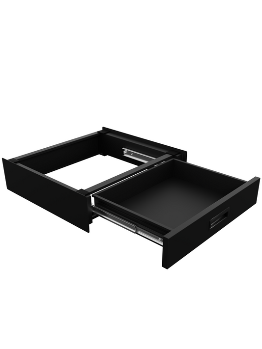 Bodo® Stapelkit - Tussenstuk met Opberglade - Wasmachine en Droger - Zwart