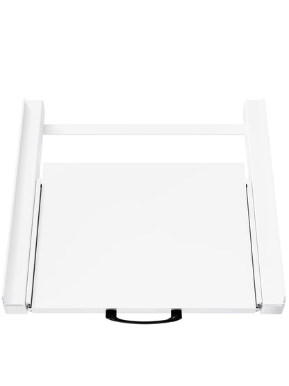 Bodo® - Stapelkit voor Wasmachine en Droger - Tussenstuk met uitschuifbare plank - Inclusief Anti-Trilrubbers - Wit