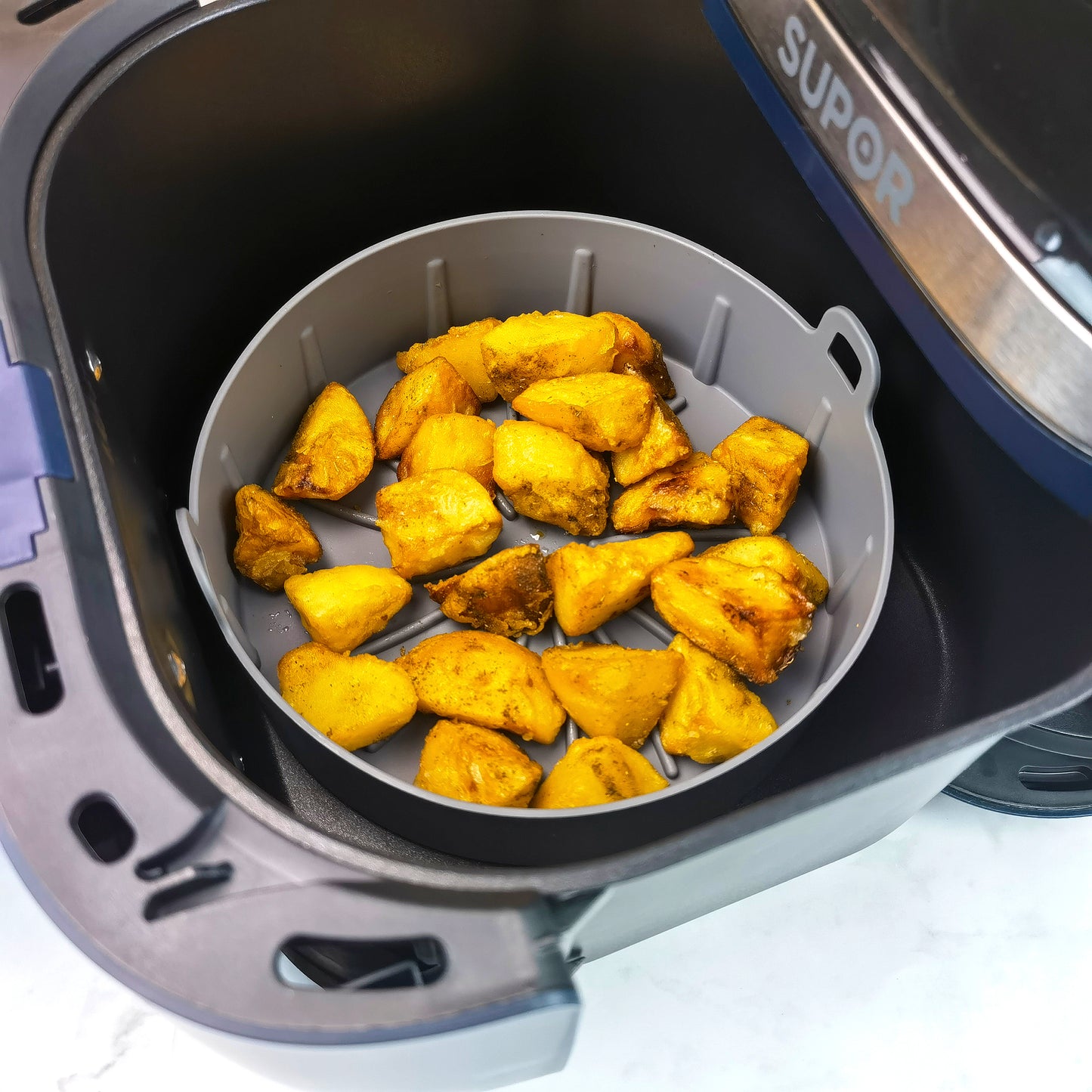 bodo home airfryer bakje siliconen verschillende afmetingen 16 19 22