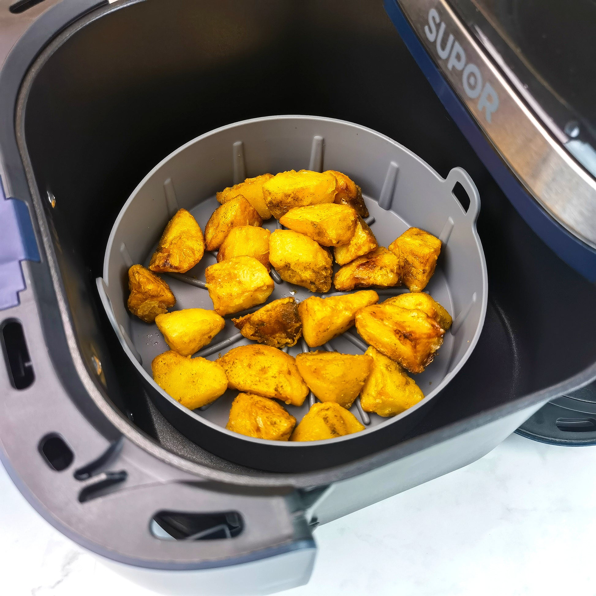 bodo home airfryer bakje siliconen verschillende afmetingen 16 19 22