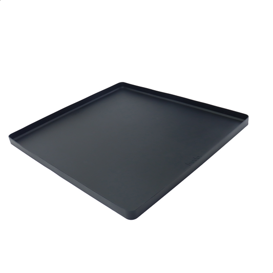 Lekbak Wasmachine - Opvangbak tegen lekkage - Siliconen - 65x60x3 cm - Zwart