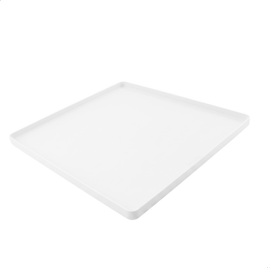 Lekbak Wasmachine - Opvangbak tegen lekkage - Siliconen - 65x60x3 cm - Wit