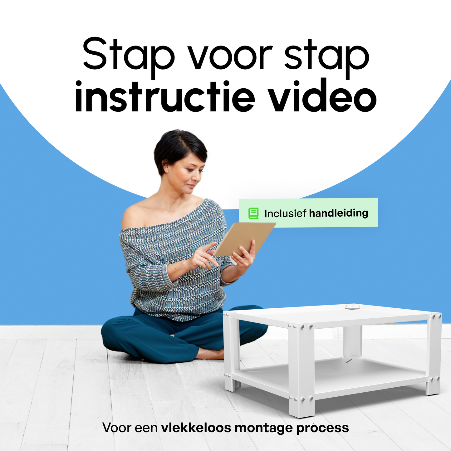 Bodo® - Wasmachine Verhoger - Wasmachine opbouwmeubel - Wasmachine verhoger met Legplank - Wasmachine Sokkel - Universeel - Wit