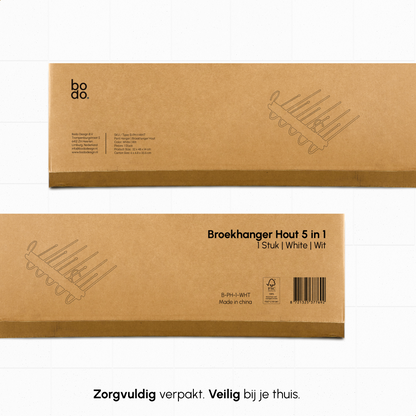 Broekhanger - 2 stuk - Wit- Bodo