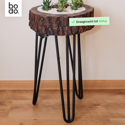 Bodo® Industriële Hairpin tafelpoten set 4 stuks – 40 cm – Zwart