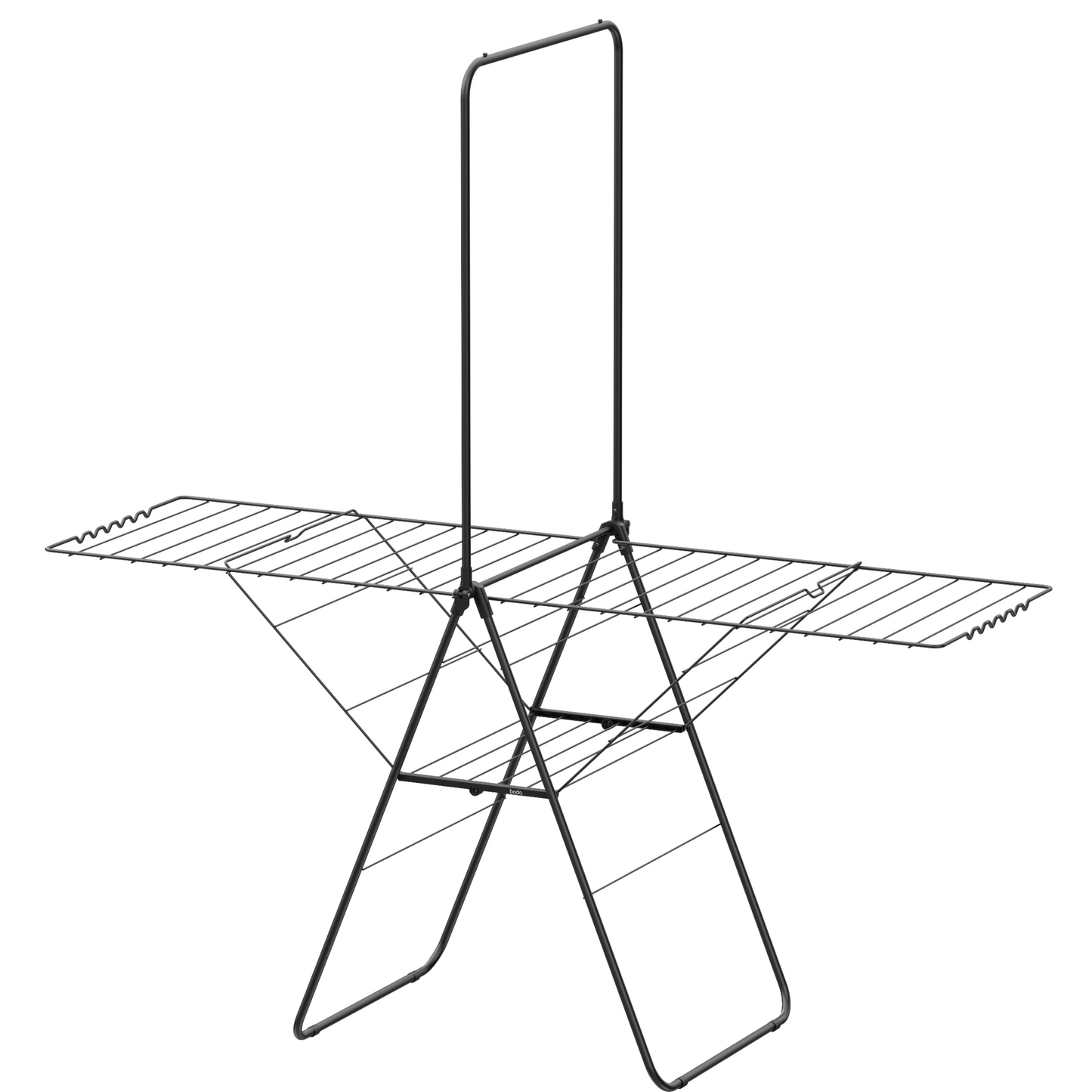 Wasrek - Droogrek Inklapbaar - 28 meter drooglengte - Zwart – Bodo