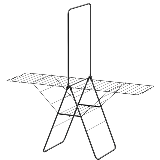 Wasrek - Droogrek Inklapbaar - 28 meter drooglengte - Zwart – Bodo