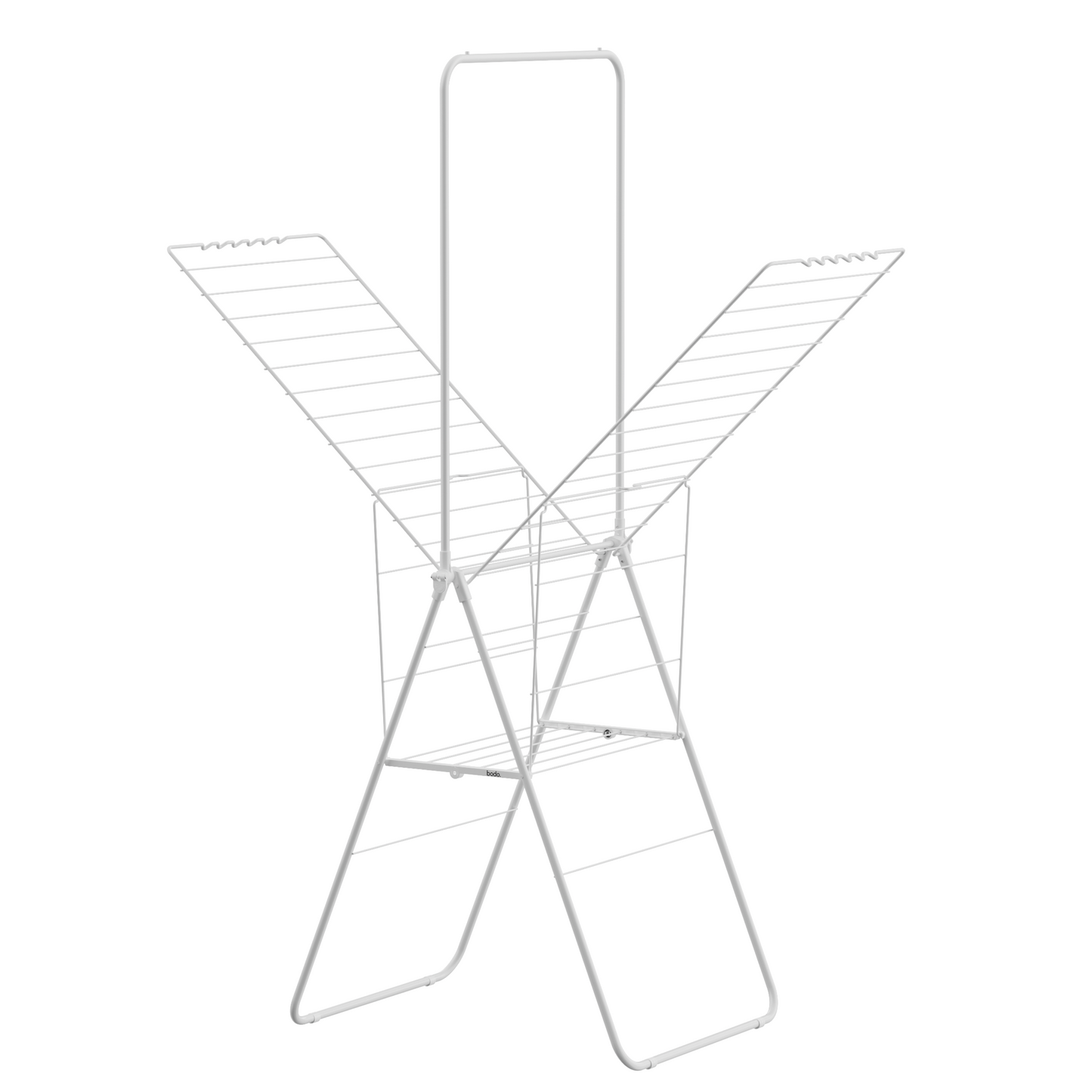 Wasrek - Droogrek Inklapbaar - 28 meter drooglengte - Wit – Bodo