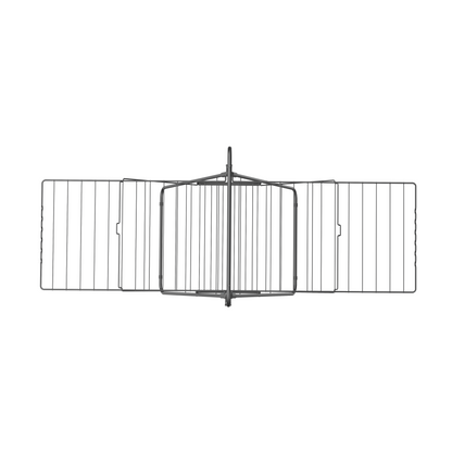 Wasrek - Droogrek Inklapbaar - 28 meter drooglengte - Zwart – Bodo