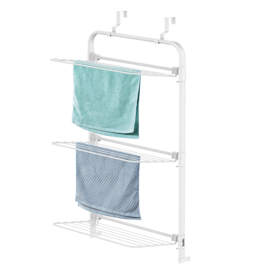 Bodo® Droogrek Hangend - 10m - Ophangbaar aan Deur of Wand - Wit