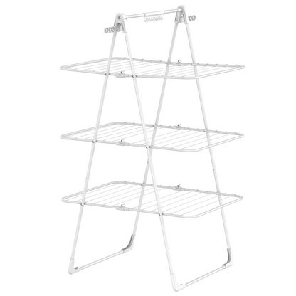 Bodo® Inklapbare Droogtoren – Staand Wasrek met 3 Niveaus - Wit