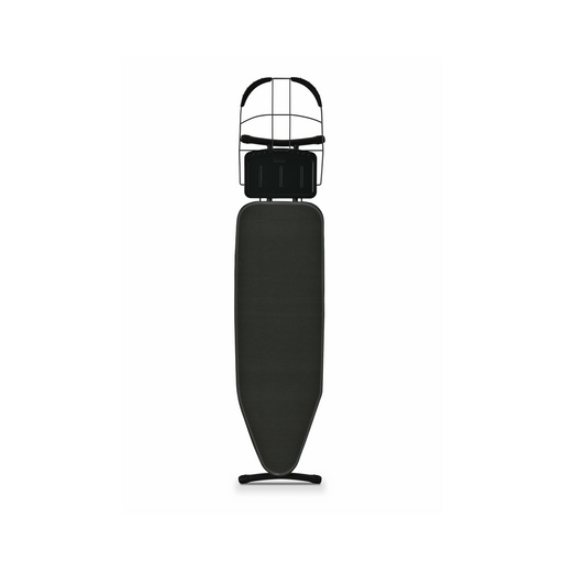 Bodo® - Strijkplank Ascend Prime - Stoomunithouder - 122 x 38 cm - Uitklapbaar Rek - Charcoal Black